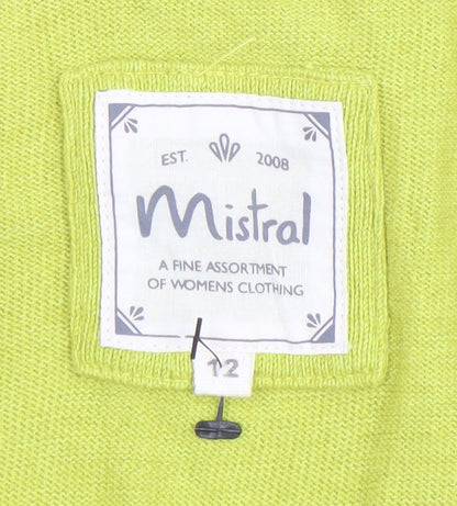 Womens UK Size 12 Mistral Green Cardigan Jumper