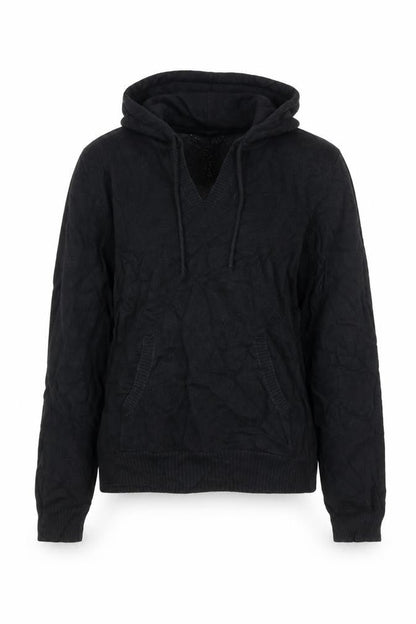 Gap Women Black Large Pullover Hoodie 100% Cotton Casual Sweatshirt