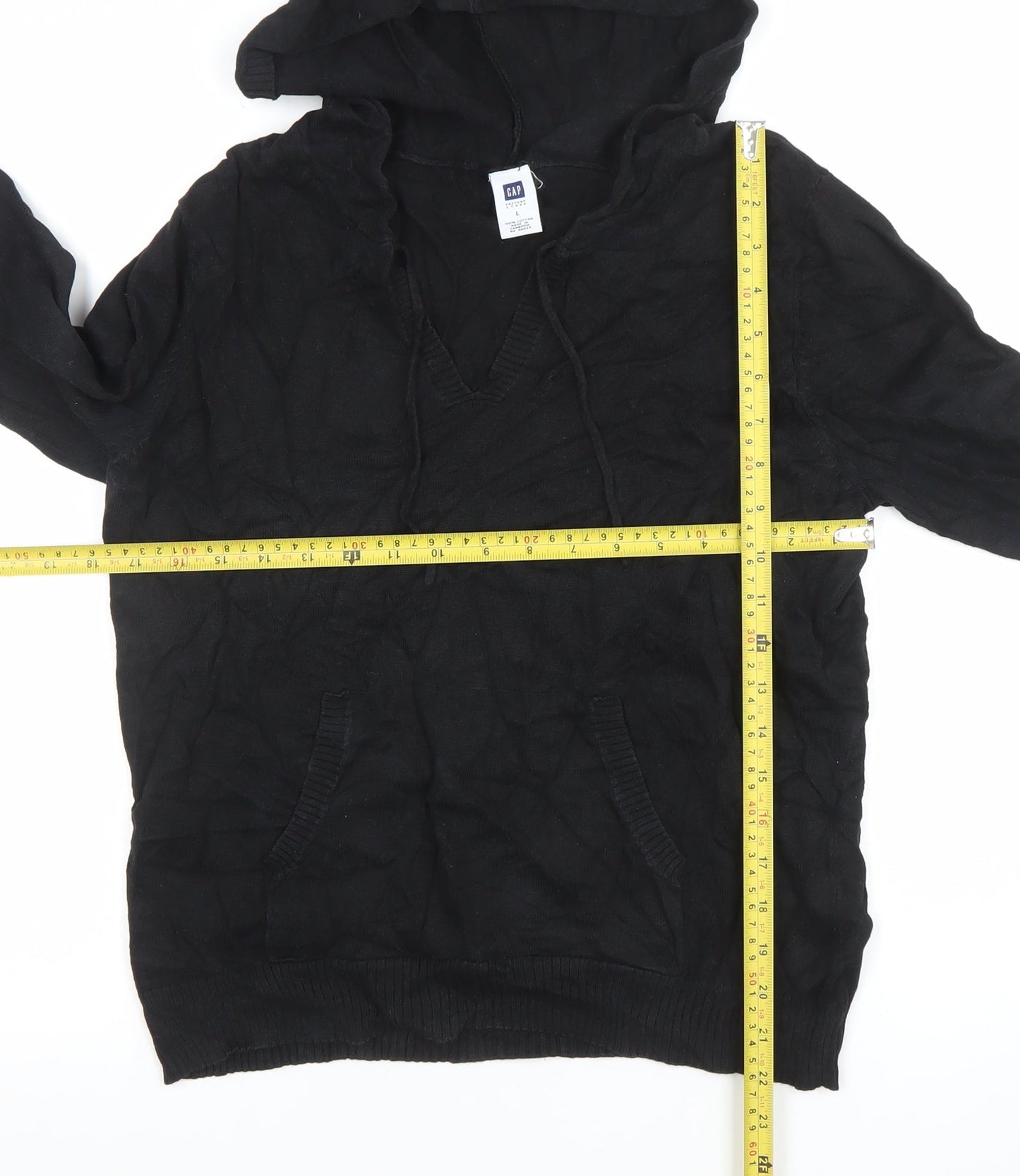 Womens UK Size L Gap Black Pullover Hoodie