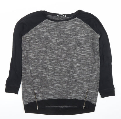 Womens UK Size 16 Look Black Pullover Jumper