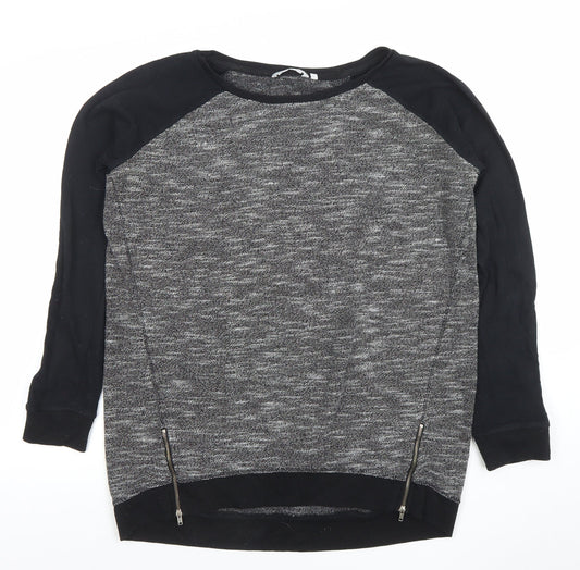 Womens UK Size 16 Look Black Pullover Jumper