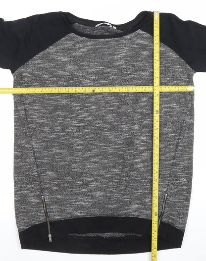 Womens UK Size 16 Look Black Pullover Jumper
