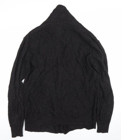 Womens UK Size L River Island Black Cardigan Jumper