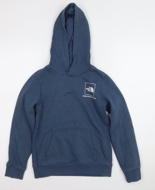 Boys UK Size 12 Years The North Face Blue Pullover Hoodie