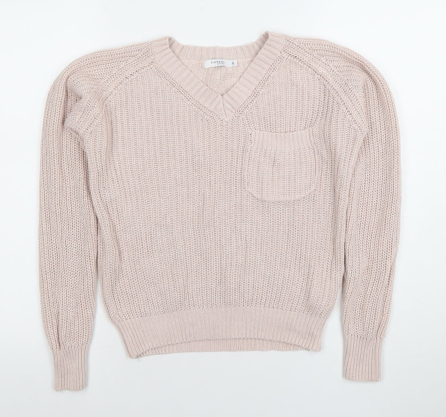 Womens UK Size S Tiffosi Pink Pullover Jumper