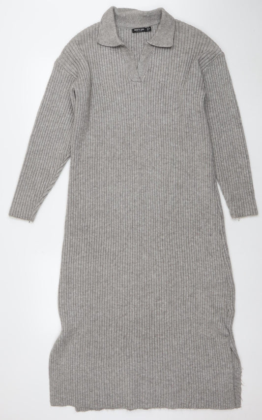 Womens UK Size 4 Nasty Gal Sweater Dress