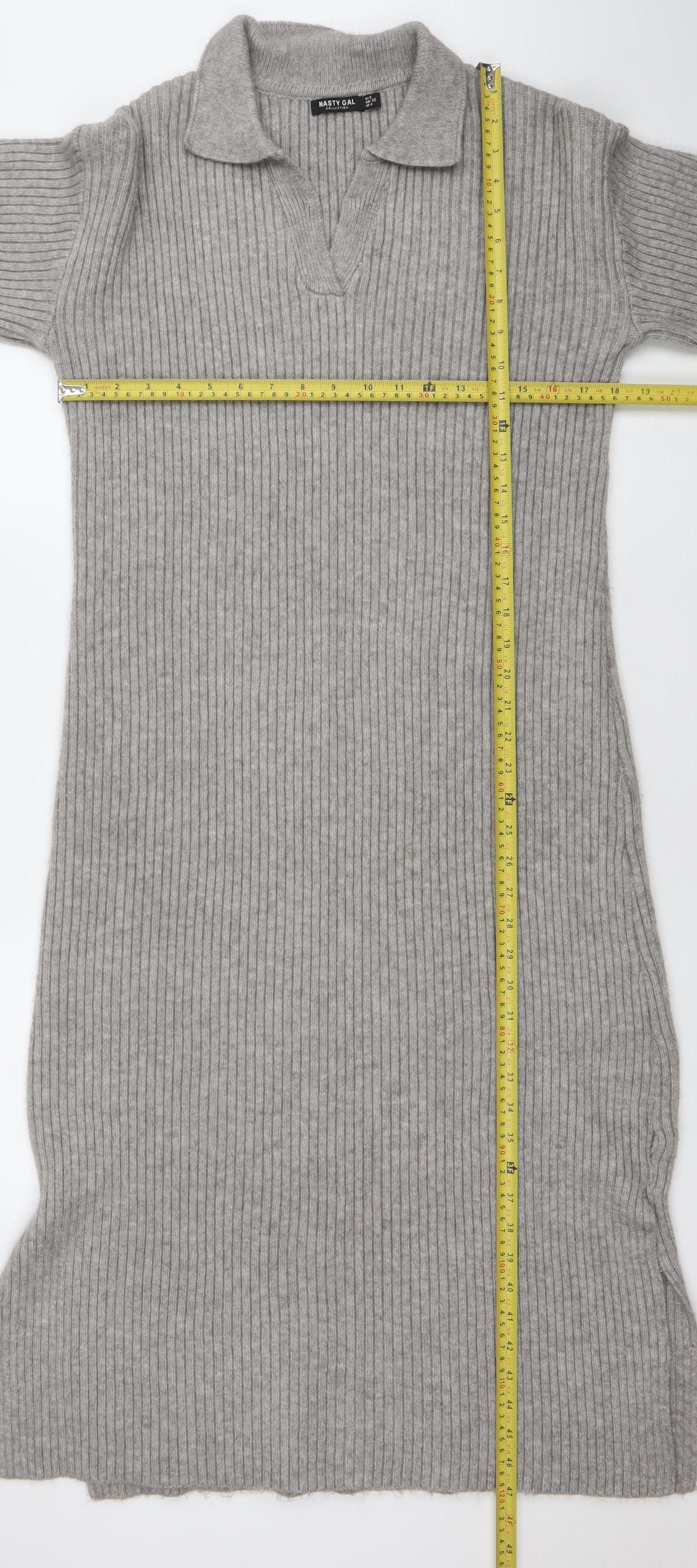 Womens UK Size 4 Nasty Gal Sweater Dress