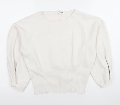 Womens UK Size M Sweewe Paris Ivory Basic Blouse