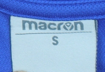 Mens UK Size S Macron Blue Football Polo