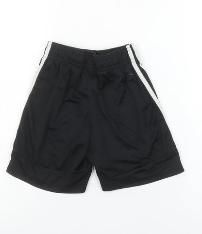 Adidas Boys Black 9-10 Years Athletic Sports Shorts