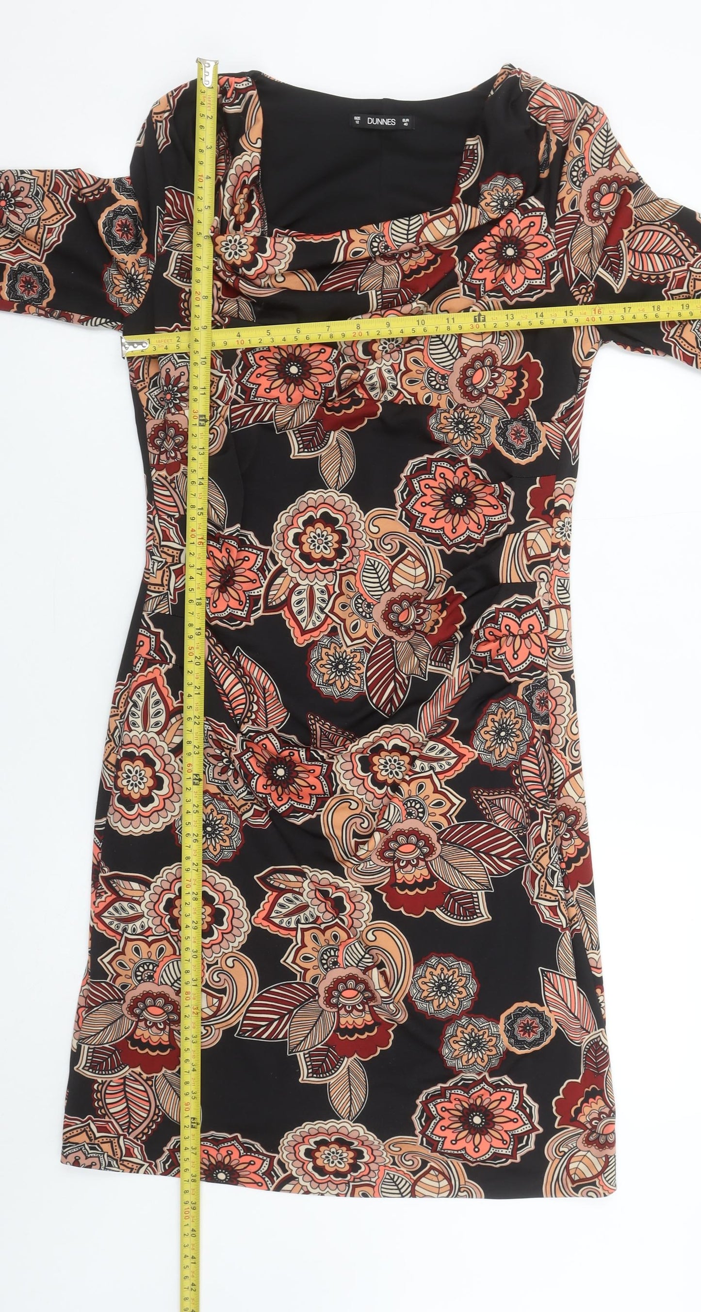 Womens UK Size 12 Dunnes Sheath Dress