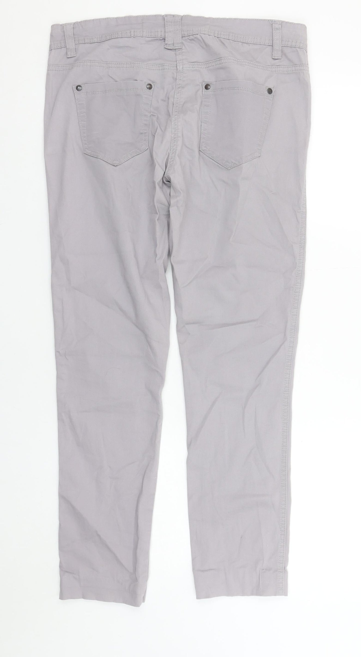 Womens UK Size 12 NEXT Slim Fit Skinny Grey Trousers