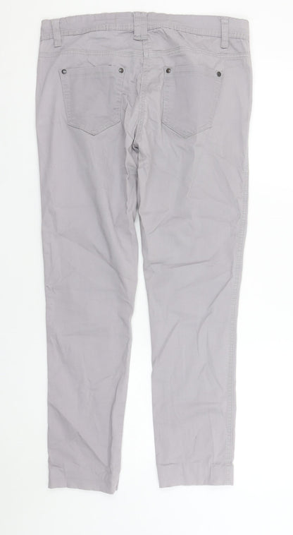Womens UK Size 12 NEXT Slim Fit Skinny Grey Trousers