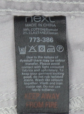 Womens UK Size 12 NEXT Slim Fit Skinny Grey Trousers