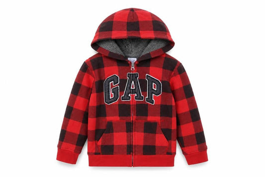 Boys UK Size 6-7 Years Gap Red Full Zip Hoodie