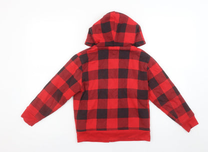 Boys UK Size 6-7 Years Gap Red Full Zip Hoodie