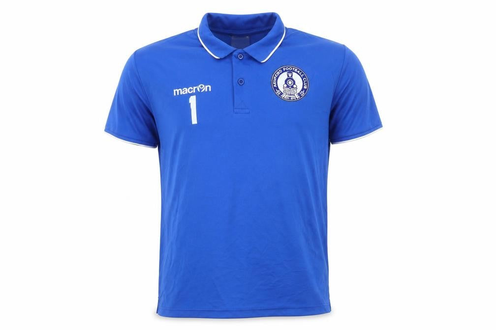 Mens UK Size M Macron Blue Football Polo