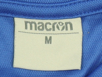Mens UK Size M Macron Blue Football Polo