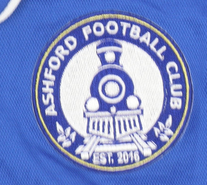 Mens UK Size M Macron Blue Football Polo
