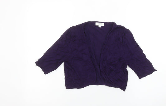 Womens UK Size 10 Kaliko Purple Cardigan Jumper