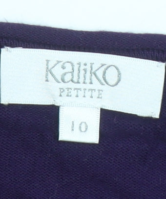 Womens UK Size 10 Kaliko Purple Cardigan Jumper