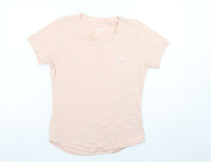 Womens UK Size M Diesel Beige Basic T-Shirt
