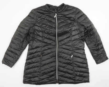 Womens UK Size M Madeleine Black Puffer Jacket