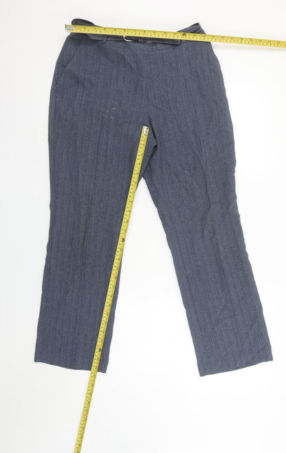 Womens UK Size 10 Marks and Spencer Regular Fit Business Casual Workwear Blue Tr