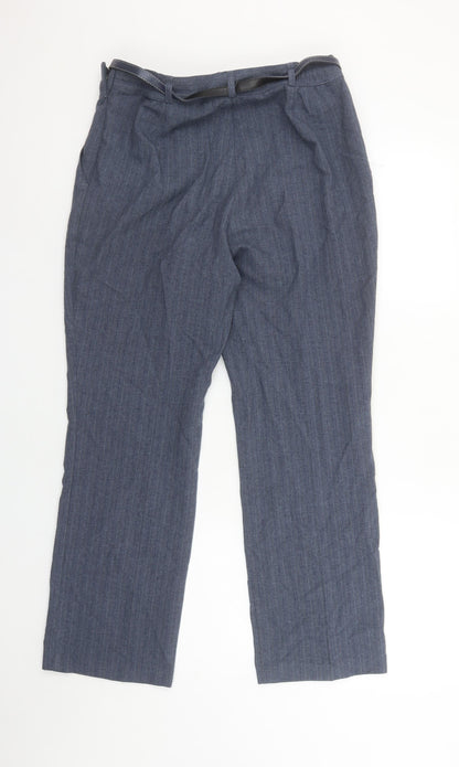 Womens UK Size 10 Marks and Spencer Regular Fit Business Casual Workwear Blue Tr
