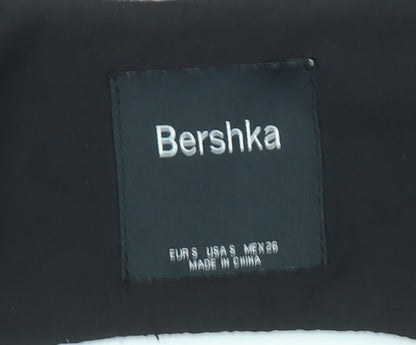 Womens UK Size 8 Bershka Pink Cropped Blouse