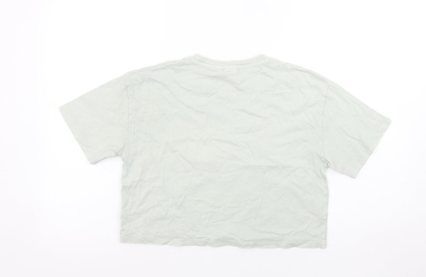 Girls UK Size 11-12 Years Zara Grey Cropped T-Shirt