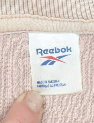 Womens UK Size S Reebok Beige Basic T-Shirt