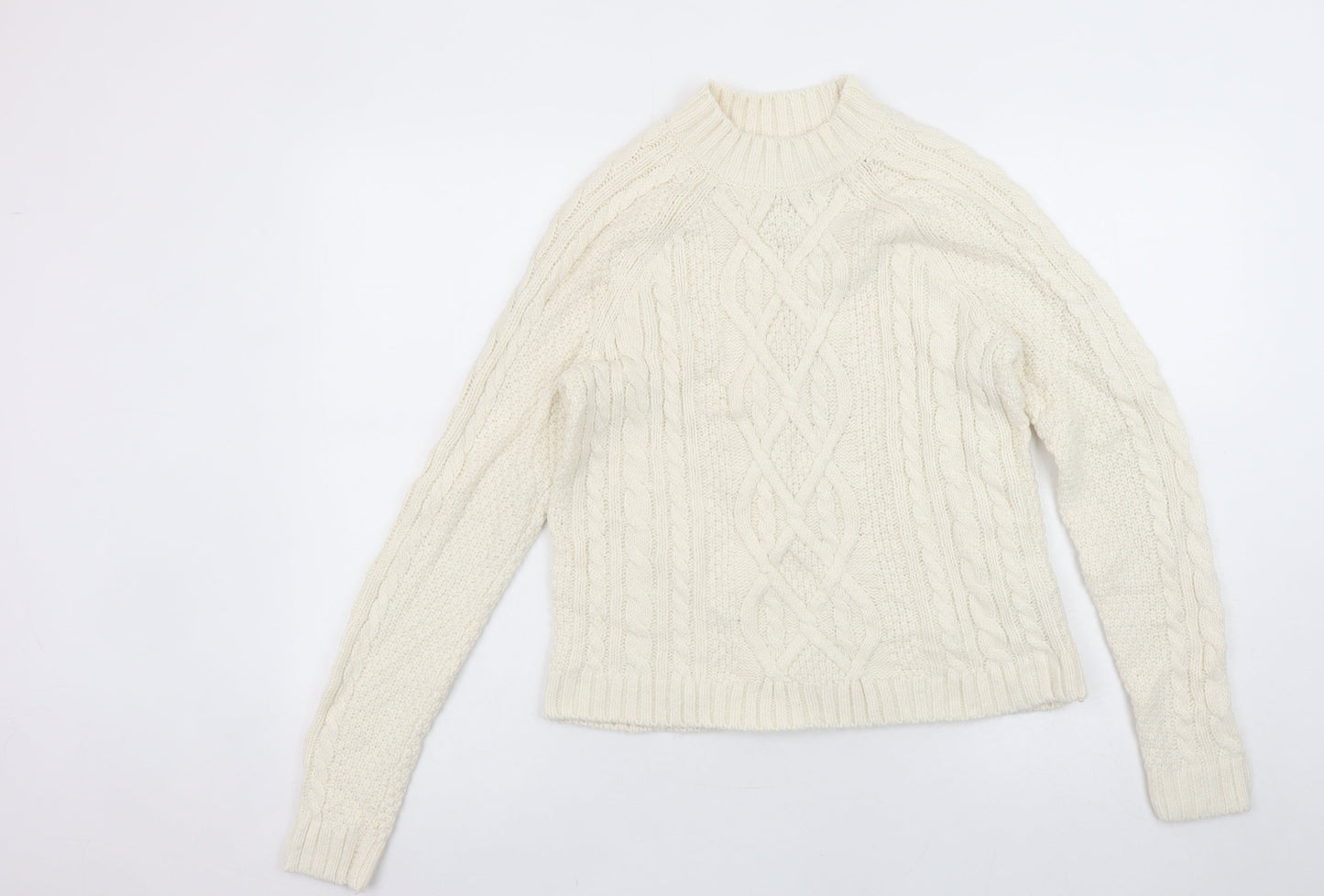 Womens UK Size XS Abercrombie & Fitch Ivory Pullover Jumper