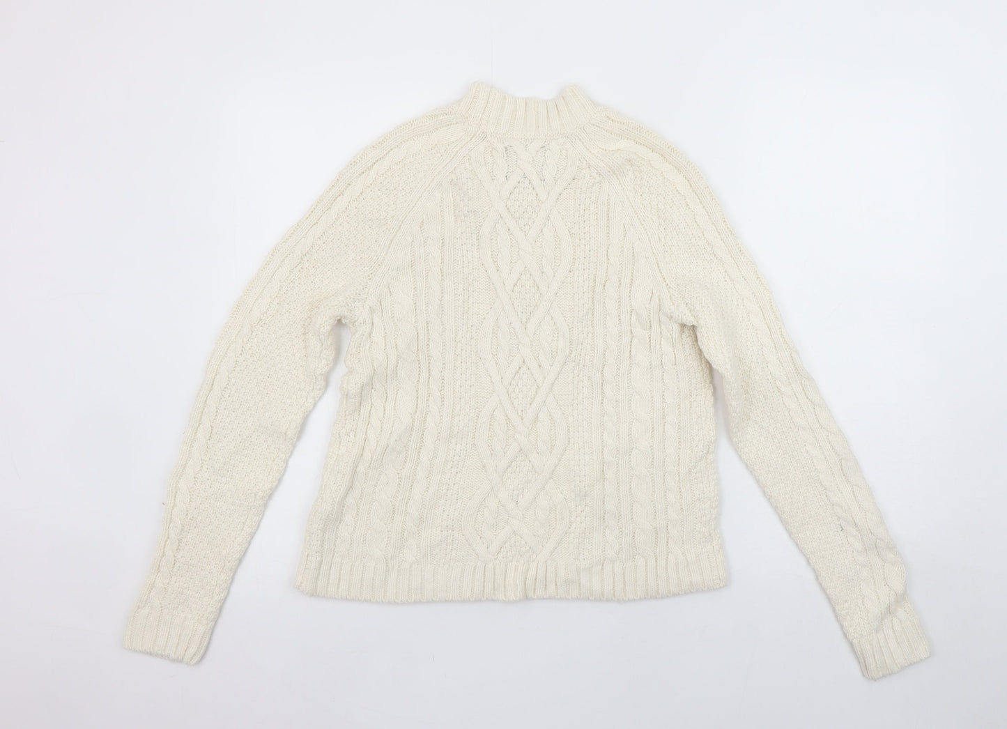 Womens UK Size XS Abercrombie & Fitch Ivory Pullover Jumper