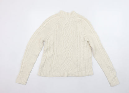 Womens UK Size XS Abercrombie & Fitch Ivory Pullover Jumper