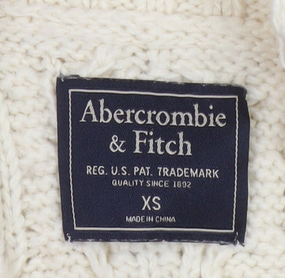 Womens UK Size XS Abercrombie & Fitch Ivory Pullover Jumper