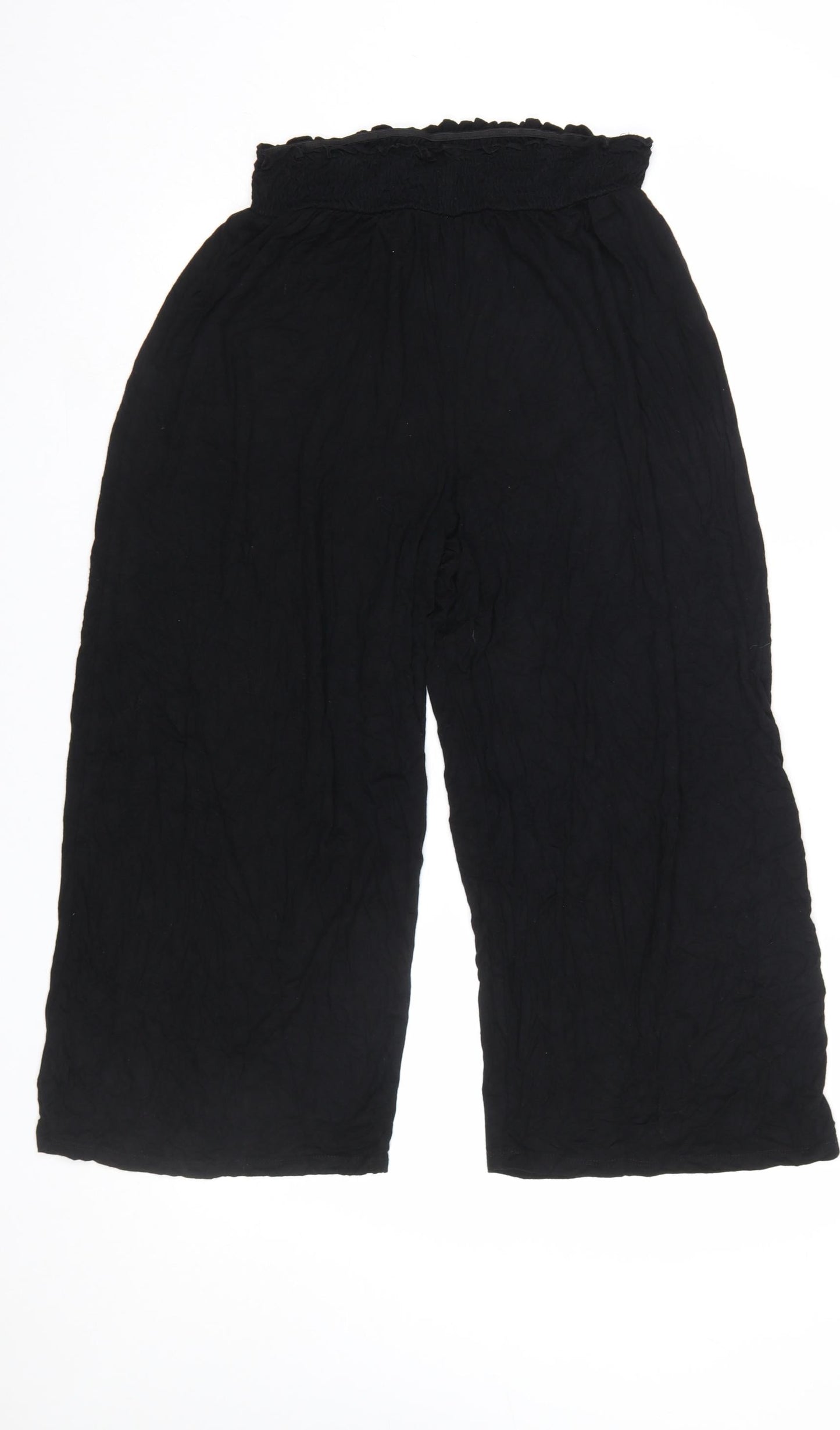 Womens UK Size 10 ASOS DESIGN Relaxed Fit CasualTravel Black Trousers