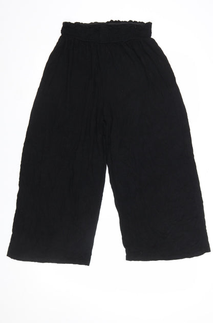 Womens UK Size 10 ASOS DESIGN Relaxed Fit CasualTravel Black Trousers