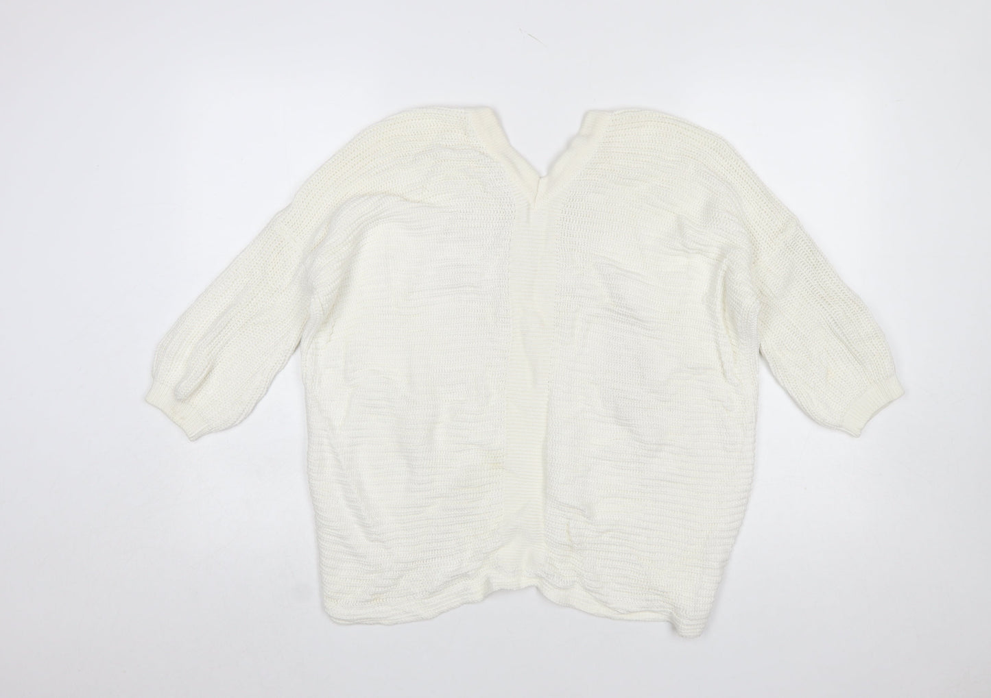 Womens UK Size 6 River Island Ivory Pullover Jumper