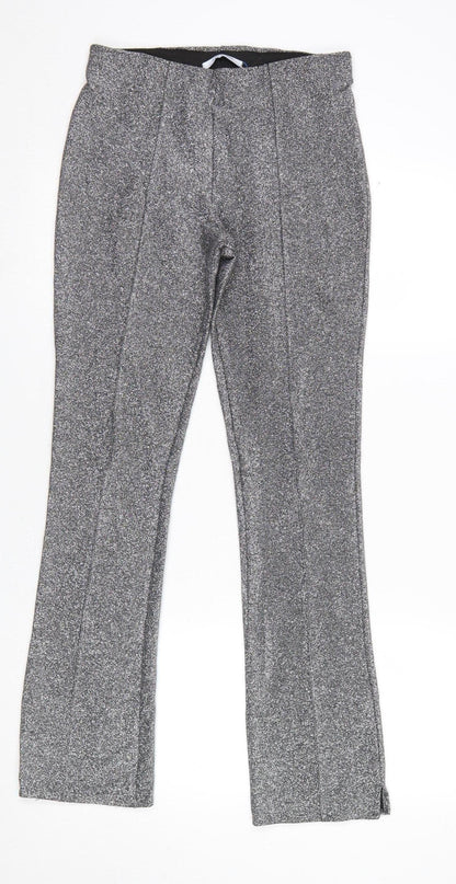 Womens UK Size 8 Zara  Leggings Silver Leggings