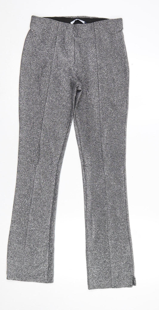 Womens UK Size 8 Zara  Leggings Silver Leggings