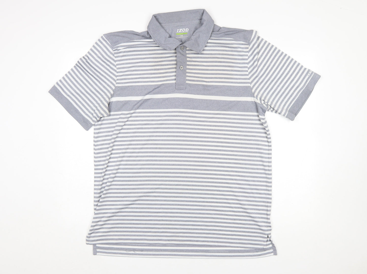 Mens UK Size L IZOD Polyester Polo Shirt