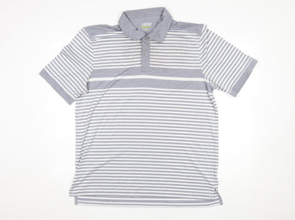 Mens UK Size L IZOD Polyester Polo Shirt