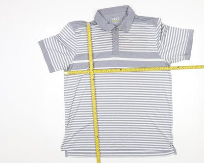 Mens UK Size L IZOD Polyester Polo Shirt