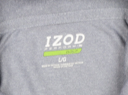 Mens UK Size L IZOD Polyester Polo Shirt