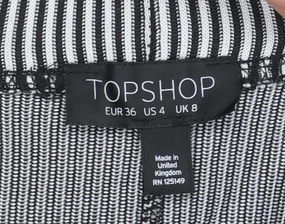 Womens UK Size 8 Topshop  Leggings Black Leggings