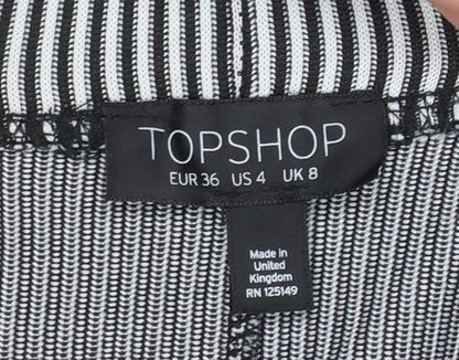 Womens UK Size 8 Topshop  Leggings Black Leggings