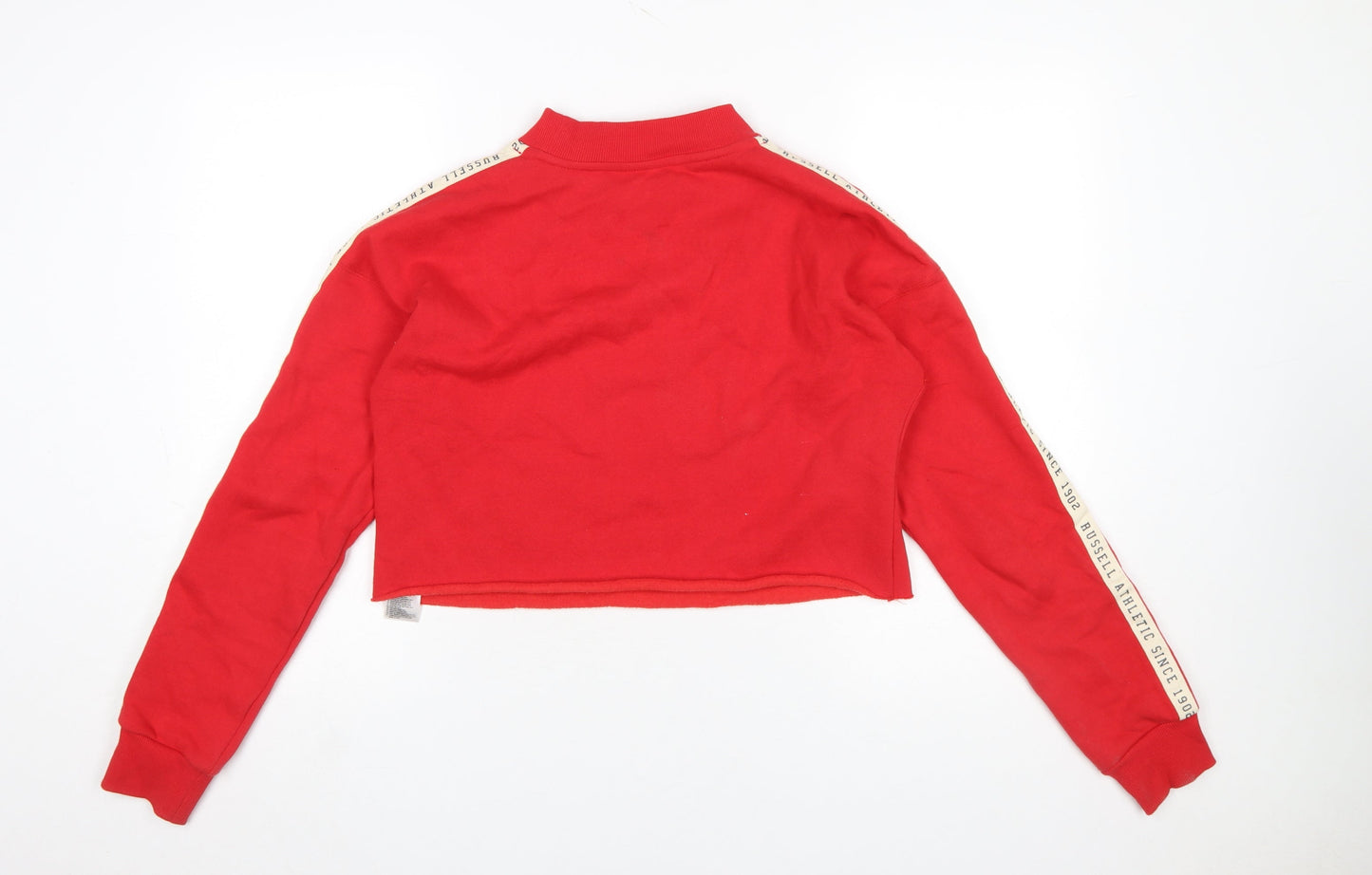 Womens UK Size S Russell Athletic Red Pullover Sweatshirt