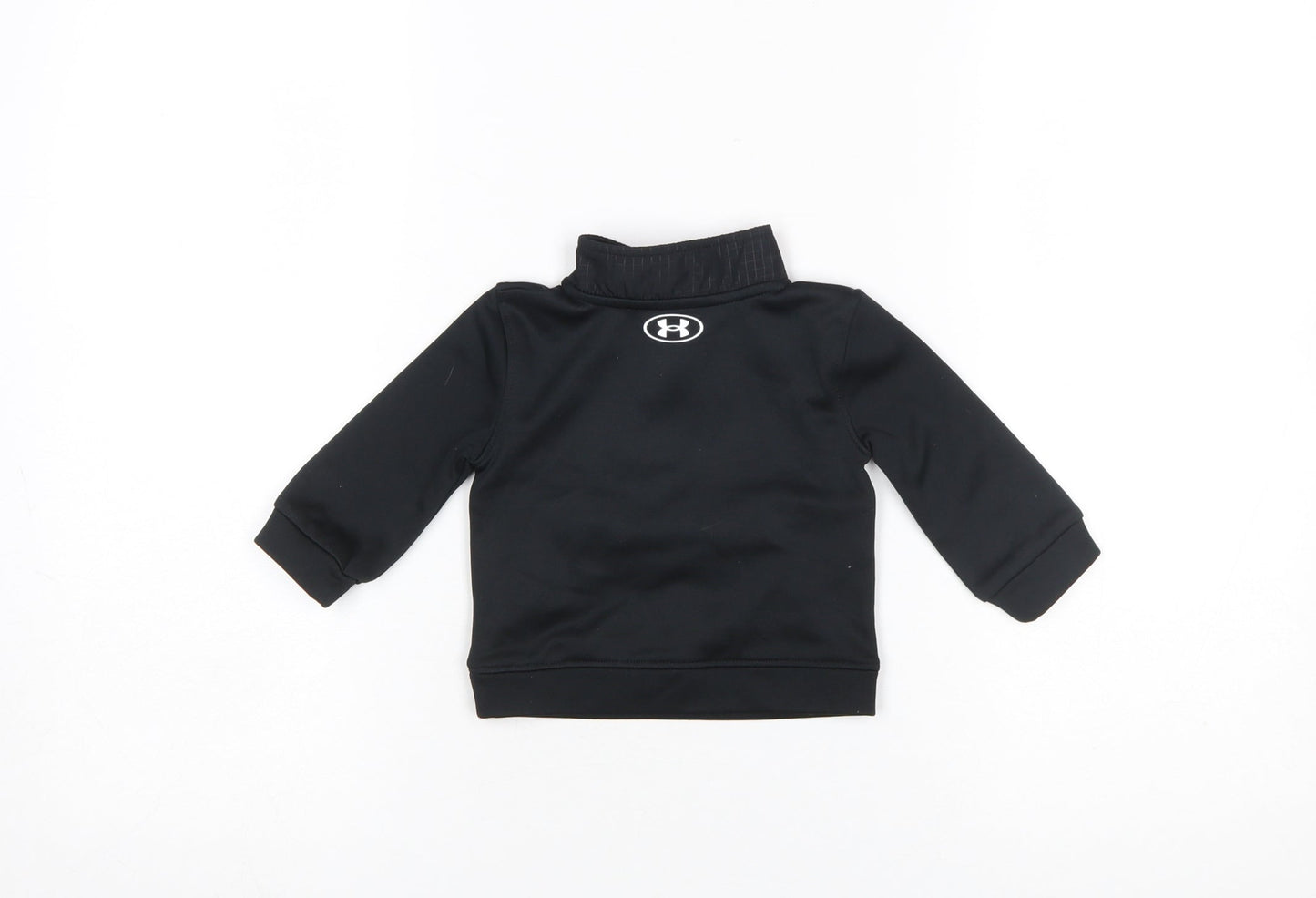 Under Armour Unisex Baby Black 3-6 Months 1/4 Zip Pullover T-Shirt