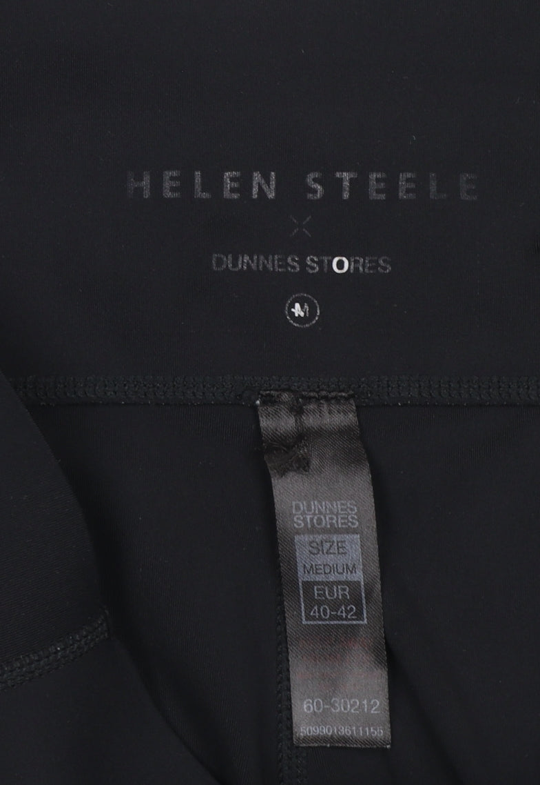 Womens UK Size 12 Helen Steele x Dunnes Stores Slim Fit Ankle Black Leggings